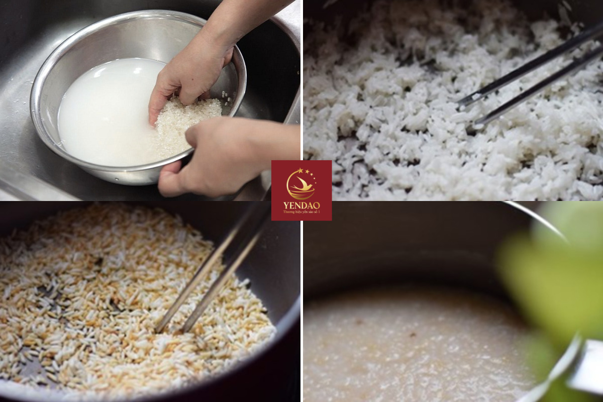 cách nấu cháo yến sào cho mẹ sau sinh