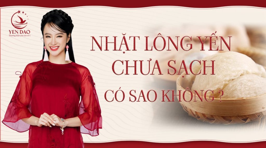 nhặt lông yến không sạch có sao không