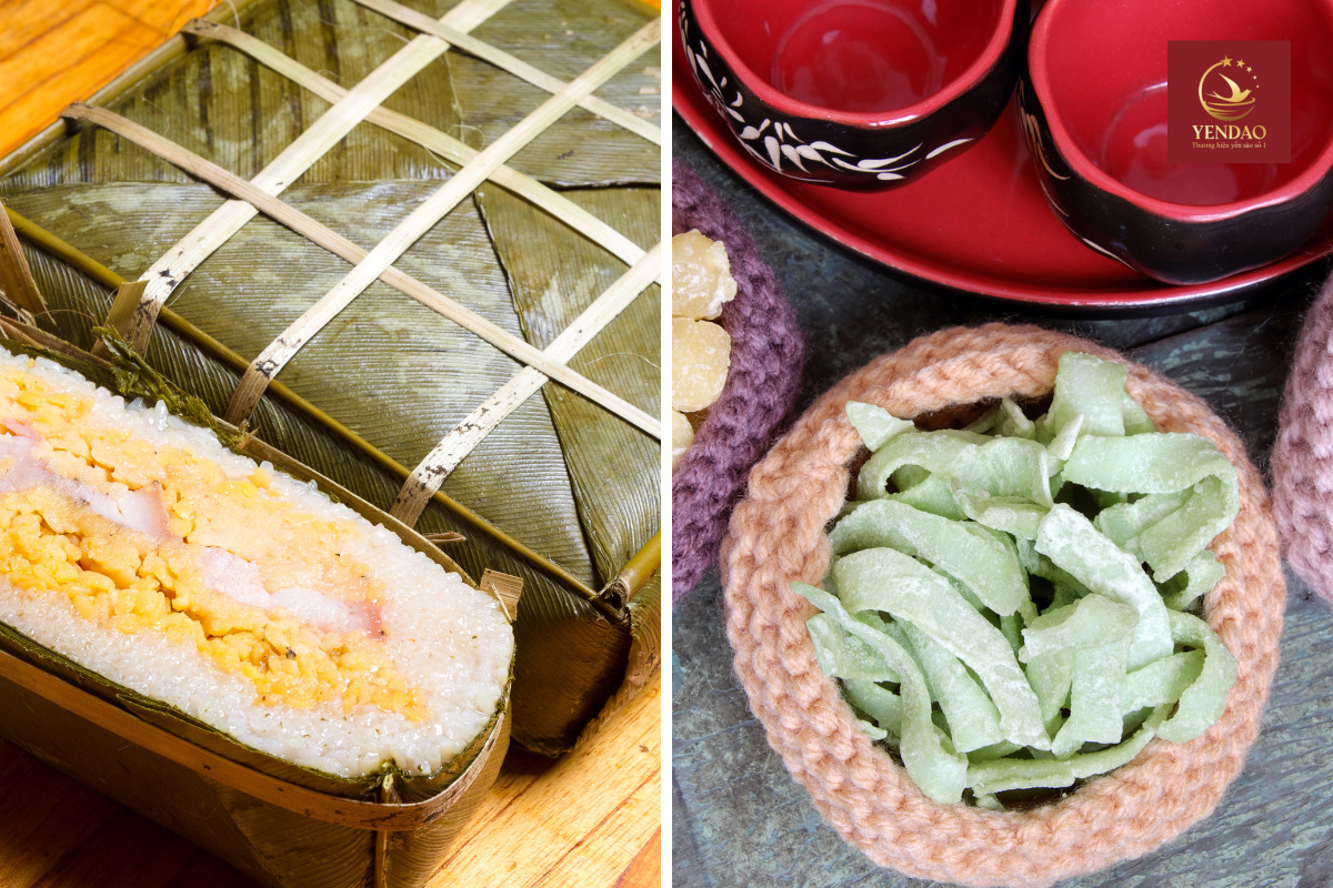 Bánh chưng, mứt Việt Nam